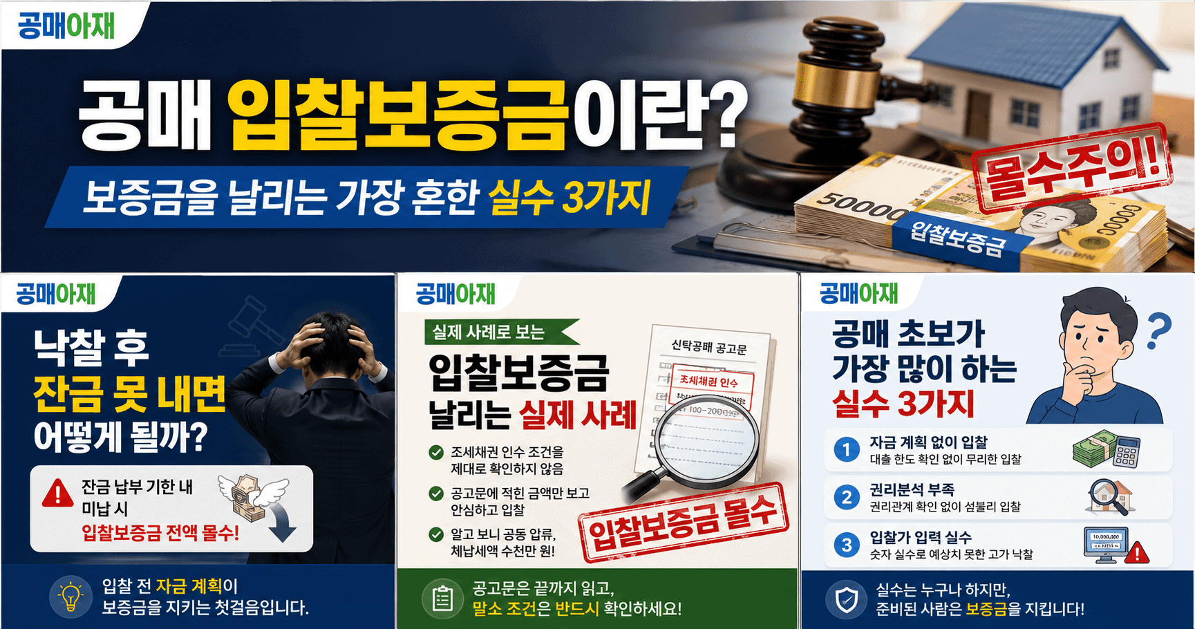 공매 입찰보증금이란 무엇이며 보증금 몰수 사례와 주의사항을 설명하는 공매아재 대표 이미지