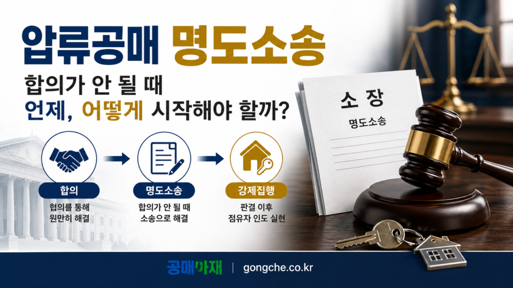 압류공매 명도소송이란 - 합의가 안 될 때 언제 어떻게 시작해야 할까 대표 이미지